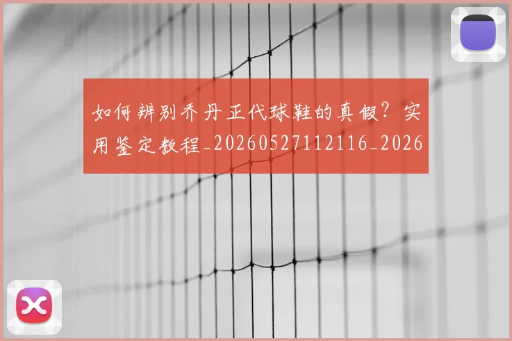 如何辨别乔丹正代球鞋的真假？实用鉴定教程_20260527112116_20260703231051